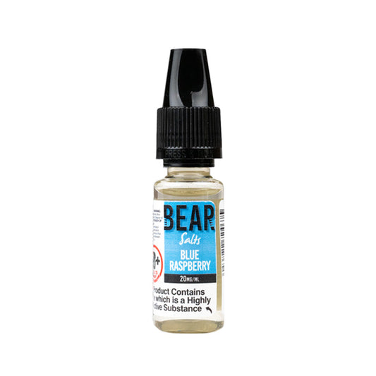 Bear Salts Blue Raspberry 10ml Nic Salt Bottle