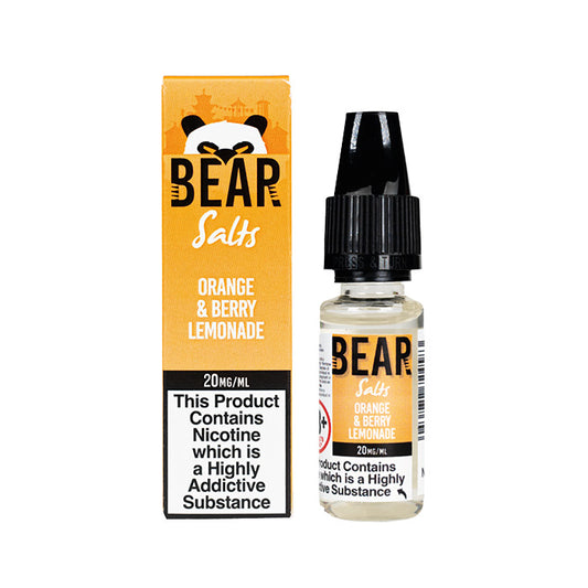 Bear Salts Orange Berry Lemonade 10ml Nic Salt with Box