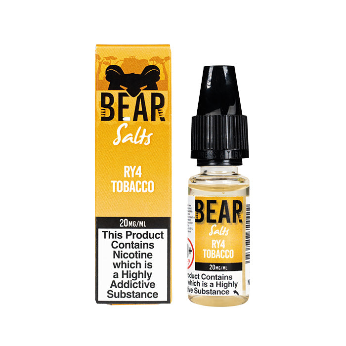 ry4 vape juice Bear Salts RY4 Tobacco 10ml Nic Salt E-Liquid