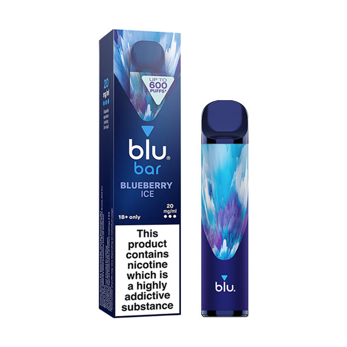 Blueberry Ice Blu Bar Disposable and Box