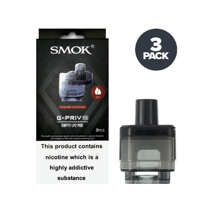 Smok G-Priv Empty Replacement Pods | 3 Pack | UK ECIG STORE