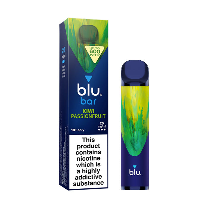 Kiwi Passionfruit Blu Bar Disposable and Box