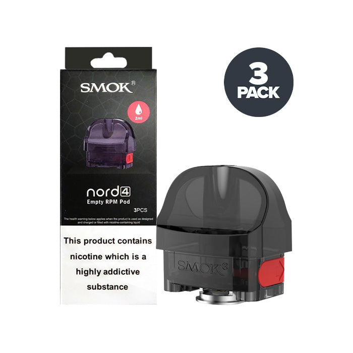 Smok Nord 4 Empty Replacement Pods | 3 Pack | UK ECIG STORE Smok Nord 4 Empty Replacement Pods | 3 Pack | UK ECIG STORE