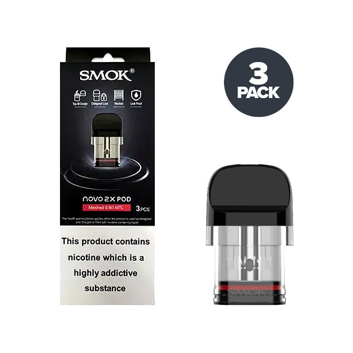 Smok Novo 2X Replacement Pods | 3 Pack | UK ECIG STORE Smok Novo 2X Replacement Pods | 3 Pack | UK ECIG STORE