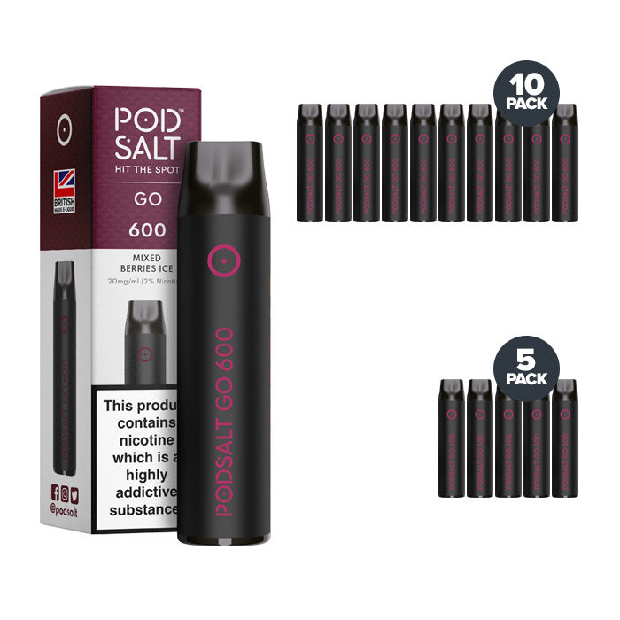 Pod Salts Go 600 Disposable Mixed Berries Ice
