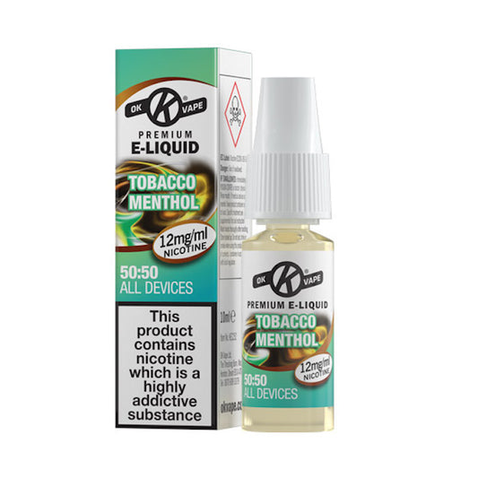 OK Vape 50:50 E-Liquid Tobacco Menthol