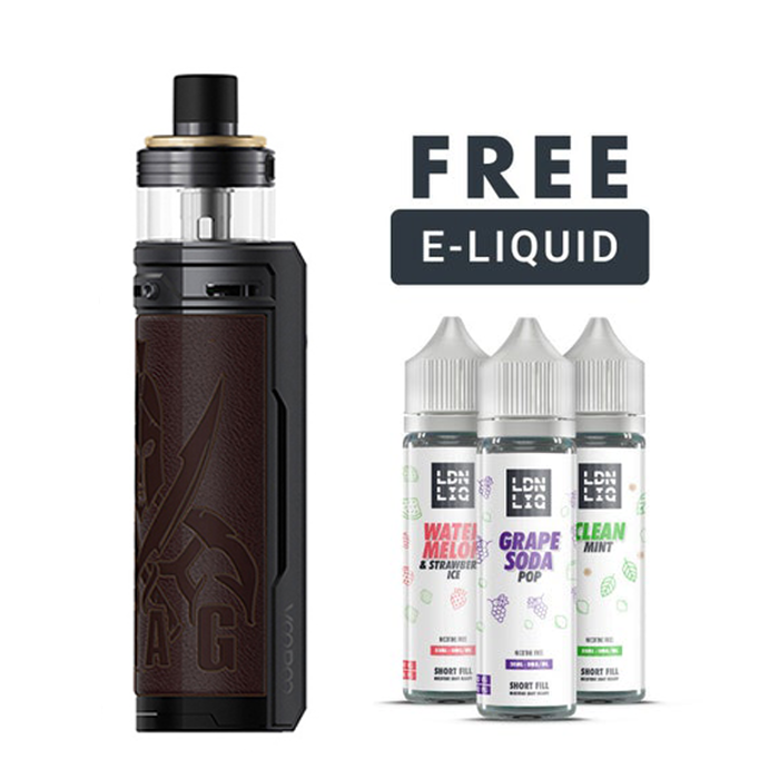 Red VooPoo Drag X PnP-X Kit with 3 e liquids