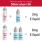 Element Mix Series - Strawberry Whip / Watermelon Chill 50ml Short Fill E-Liquid - how to add a nic shot