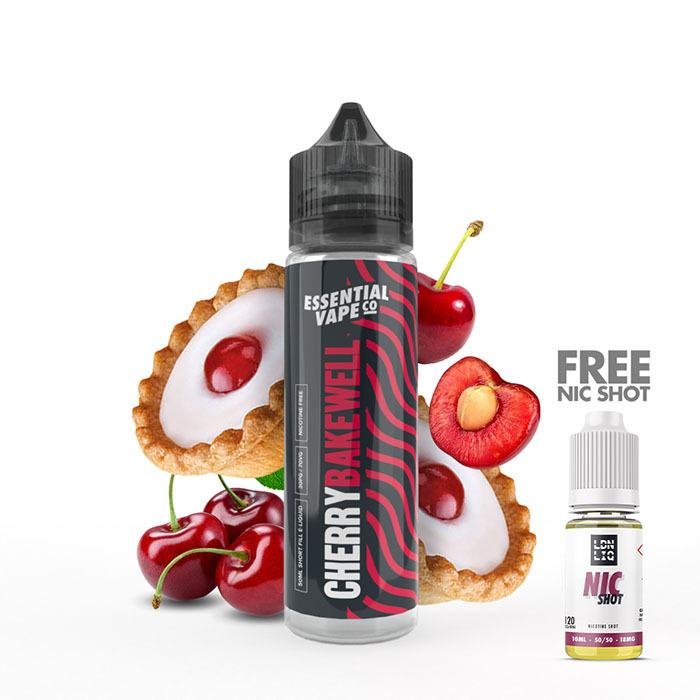 Essential Vape Co Cherry Bakewell 50ml E-Liquid | UK ECIG STORE Essential Vape Co Cherry Bakewell 50ml E-Liquid | UK ECIG STORE