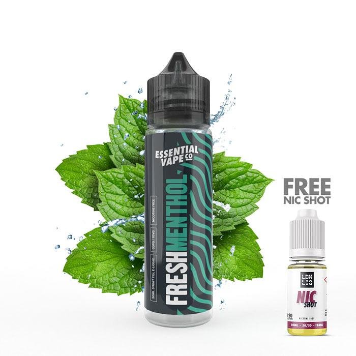 Essential Vape Co Fresh Menthol 50ml E-Liquid | UK ECIG STORE Essential Vape Co Fresh Menthol 50ml E-Liquid | UK ECIG STORE