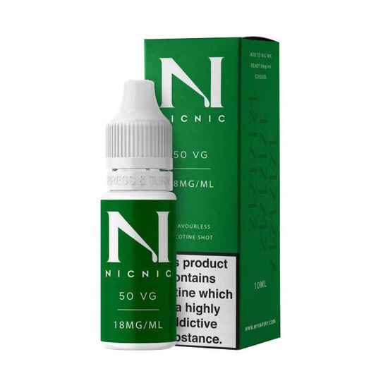 Nic Nic - Freebase 18mg 10ml Nicotine Shot