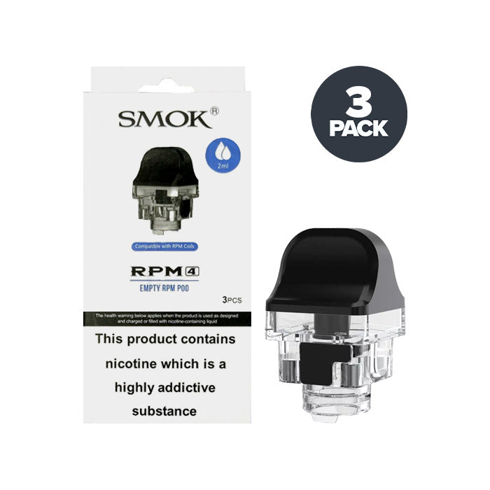 Smok RPM 4 Empty Replacement Pods | 3 Pack | UK ECIG STORE Smok RPM 4 Empty Replacement Pods | 3 Pack | UK ECIG STORE