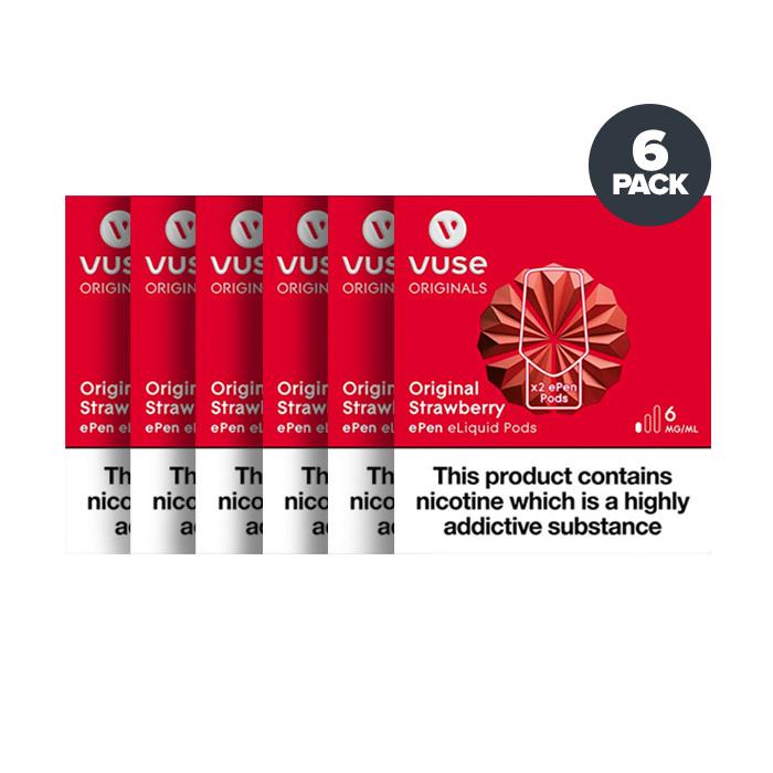 Vuse ePen Pre-filled Pods 6 Pack - Original Strawberry