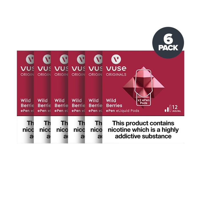 Vuse ePen Pre-filled Pods 6 Pack - Wild Berries