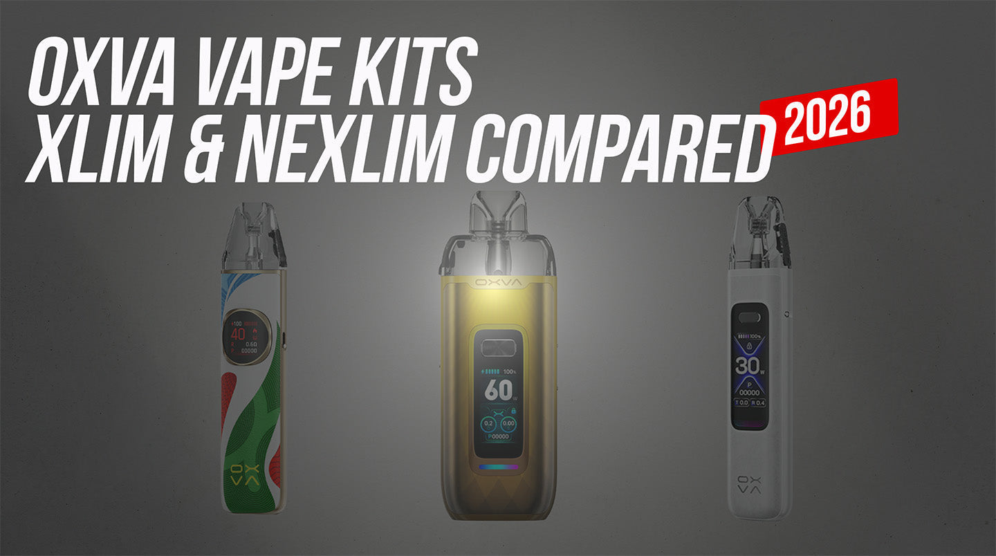 OXVA Vape Kit Comparison featuring XLIM, NEXLIM & V Prime kits