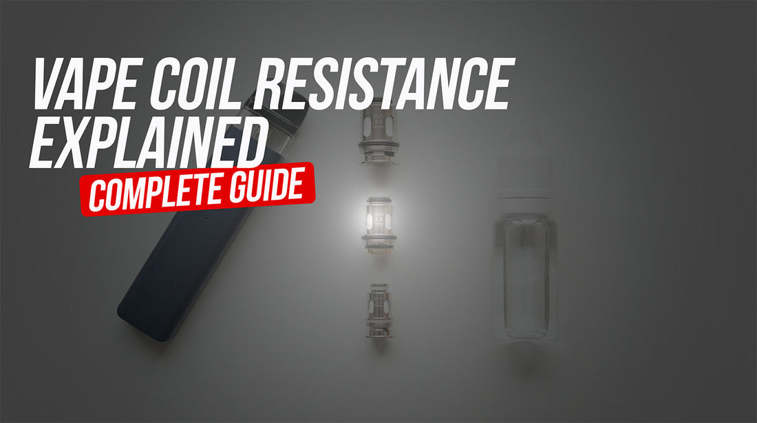 Blog header image showing a vape kit and 3 different size coils