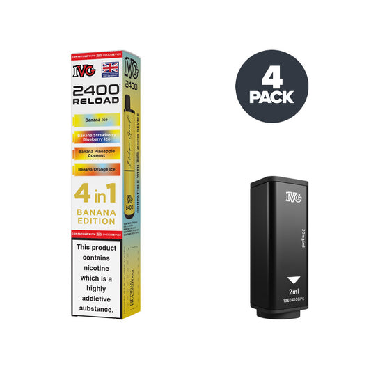 Banana Edition IVG 2400 Reload Prefilled Pod and Box