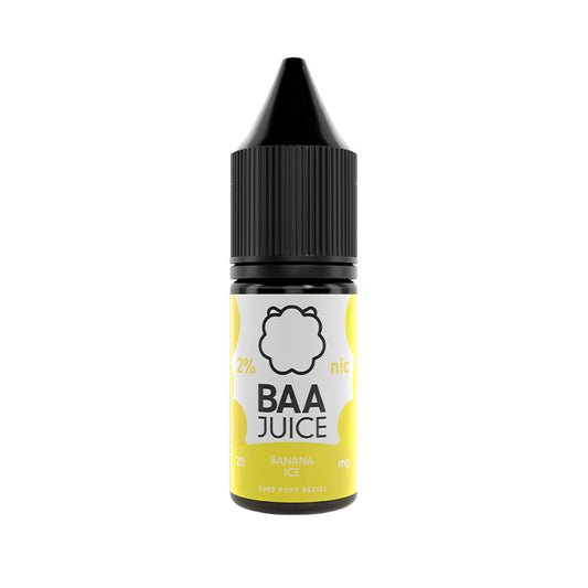 Banana Ice 10ml Nic Salt E-Liquid by Baa Juice