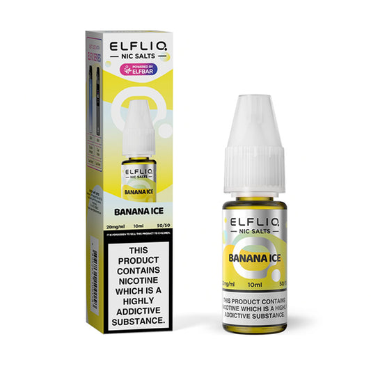 Banana Ice 10ml Nic Salt E-Liquid by Elf Liq