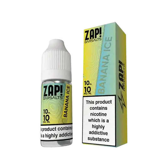 Banana Ice 10ml Nic Salt E-Liquid by Zap Bar Salts