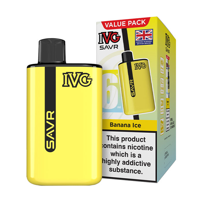 Banana Ice IVG SAVR Starter Vape Kit and Box