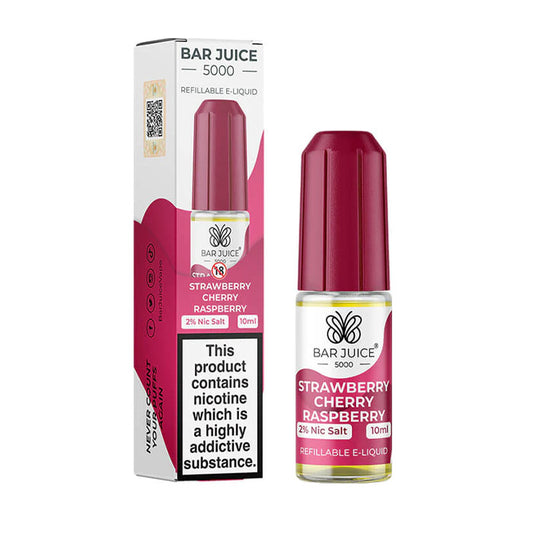 Bar Juice Strawberry Cherry Raspberry 10ml Nicotine Salt E-Liquid