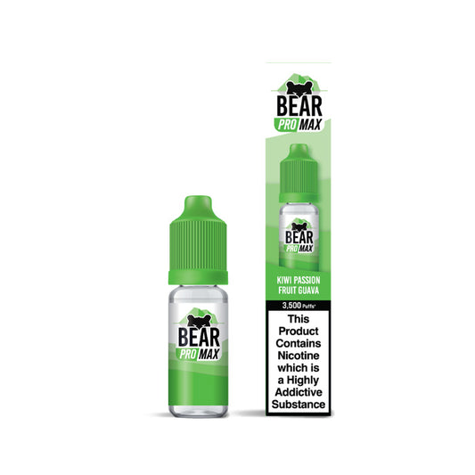 Bear Pro Max 10ml Nic Salt E-Liquid Kiwi Passion Fruit Guava