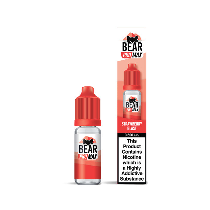 Bear Pro Max 10ml Nic Salt E-Liquid Strawberry Blast