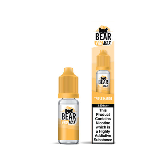 Triple Mango 10ml Nic Salt E-Liquid by Bear Pro Max 3500