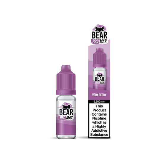 Bear Pro Max 10ml Nic Salt E-Liquid Verry Berry