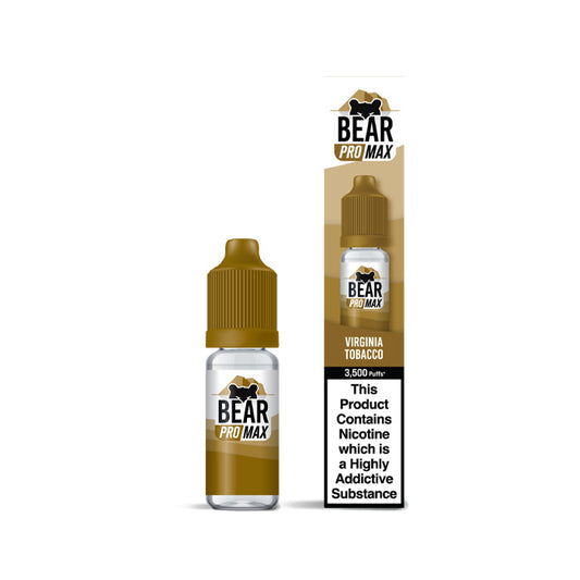 Bear Pro Max 10ml Nic Salt E-Liquid Virginia Tobacco