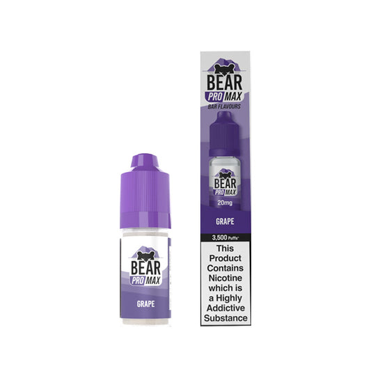 Bear Pro Max 3500 10ml Nic Salt E-Liquid Grape
