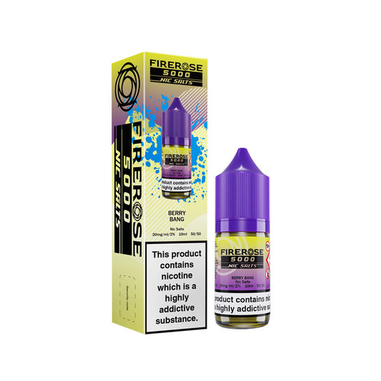 Berry Bang 10ml Nic Salt E-Liquid by Firerose 5000