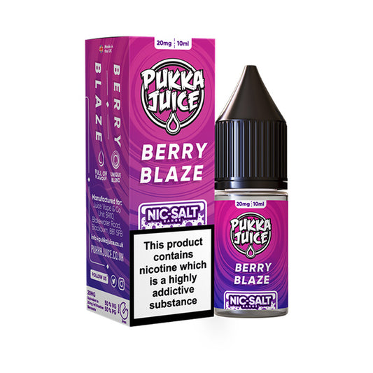 Berry Blaze 10ml Nic Salt E-Liquid by Pukka Juice