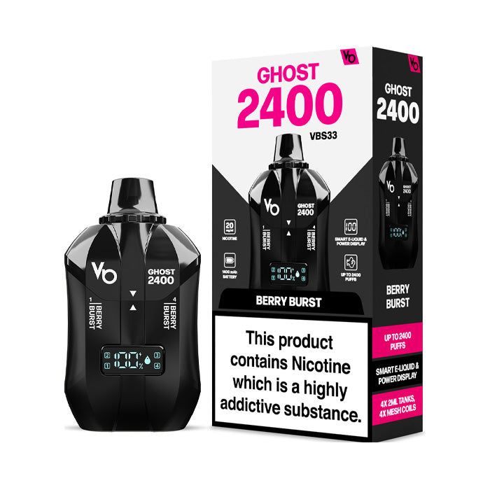 Vapes Bars Ghost 2400 4 in 1 Disposable Vape | 2400 Puffs