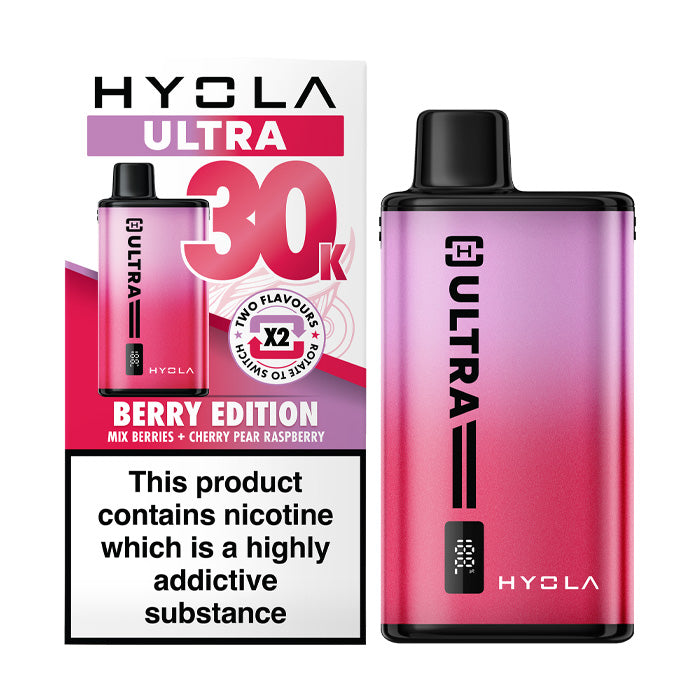 Berry Edition Hyola Ultra 30K Prefilled Pod Kit and Box