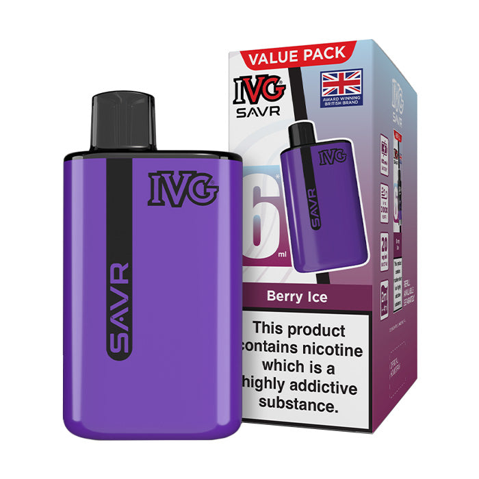 Berry Ice IVG SAVR Starter Vape Kit and Box