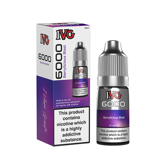 Berrylicious Bliss 10ml Nic Salt E-Liquid by IVG 6000