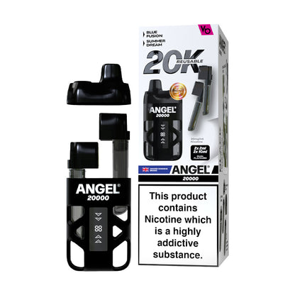 Black Edition Angel 20K Pre-filled Pod Kit and Box