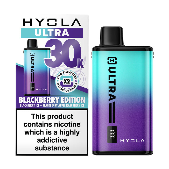 Blackberry Edition Hyola Ultra 30K Prefilled Pod Kit and Box