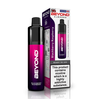 Blackberry Raspberry IVG Beyond CLK 6000 Disposable and Box