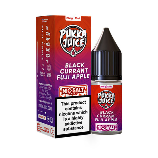 Blackcurrant Fuji Apple 10ml Nic Salt E-Liquid by Pukka Juice