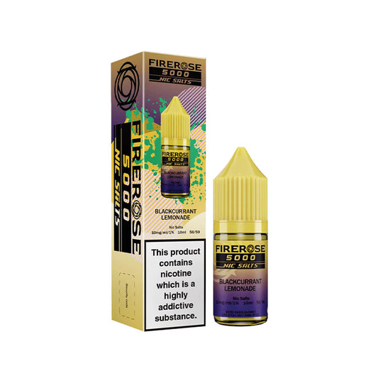 Blackcurrant Lemonade 10ml Nic Salt E-Liquid by Firerose 5000