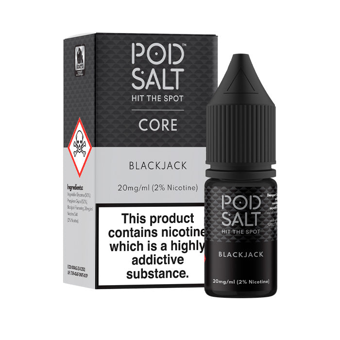 Pod Salt Blackjack 10ml Nic Salt E-Liquid