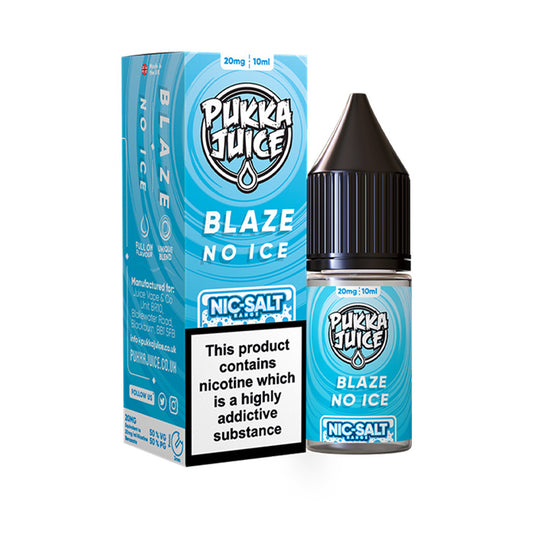 Blaze No Ice 10ml Nic Salt E-Liquid by Pukka Juice