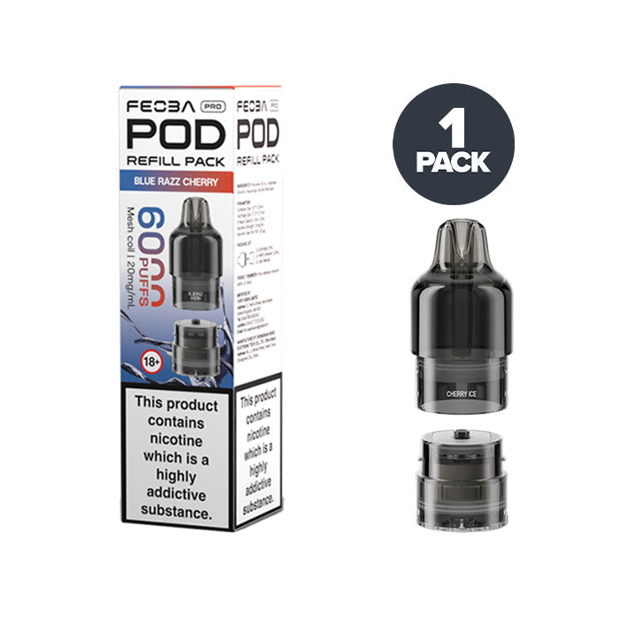 Blue Razz Cherry Feoba Pro 6000 Prefilled Pods