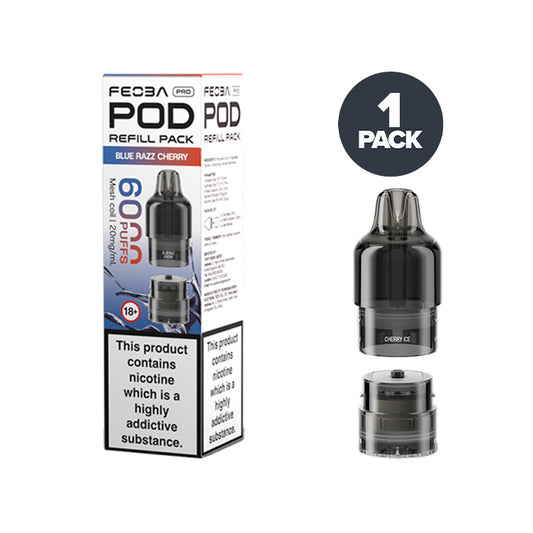 Blue Razz Cherry Feoba Pro 6000 Prefilled Pods