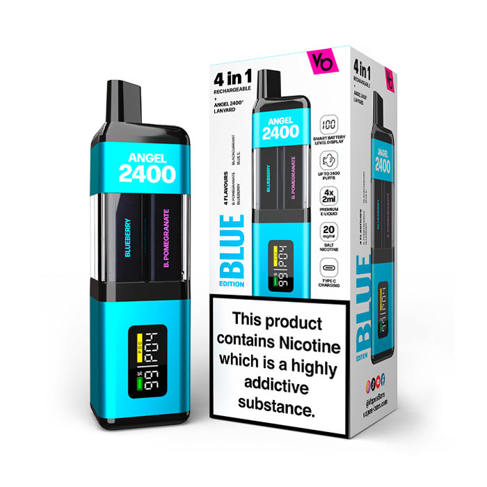 Blue Edition Vapes Bars Angel 2400 Disposable Vape