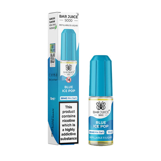 Blue Ice Pop 10ml Nic Salt E-Liquid by Bar Juice