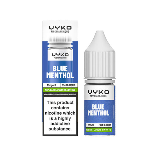 Blue Menthol 10ml Nic Salt by VYKO Bar